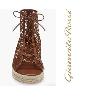 Mesh Platform Bootie GIANVITO ROSSI size 39 US 9